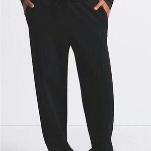 Black Men's Relaxed Drawstring Pants